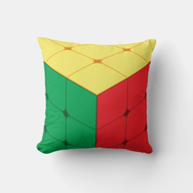 Coussin Jeu de puzzle de cube  (Recto)