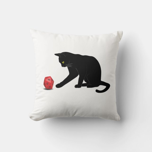 Coussin Jeu de rôle Rolling Dice RPG (Recto)