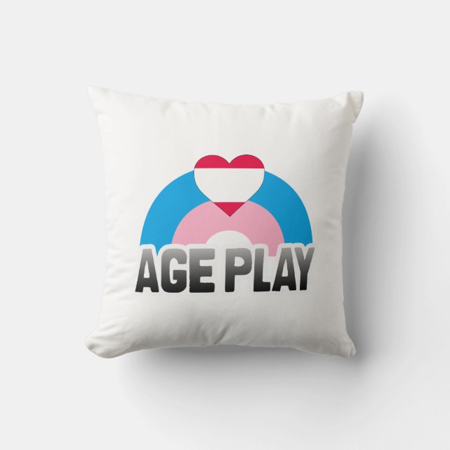 COUSSIN JEU DE RÔLE SUR L'ÂGE ARC-EN-CIEL (Recto)