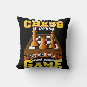 Coussin jeu d'échecs gens intelligents drôle joueur d'éche