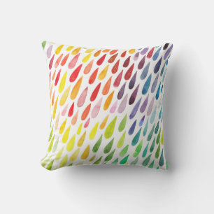 Coussin Jeu d'éclaboussures couleur aquarelle