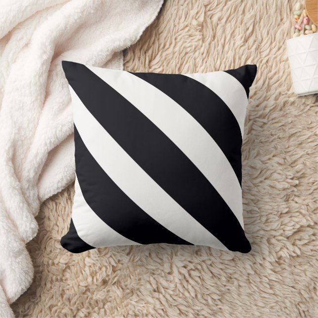 Coussin Jeu Décoratif Noir & Blanc Gratté (Couverture)