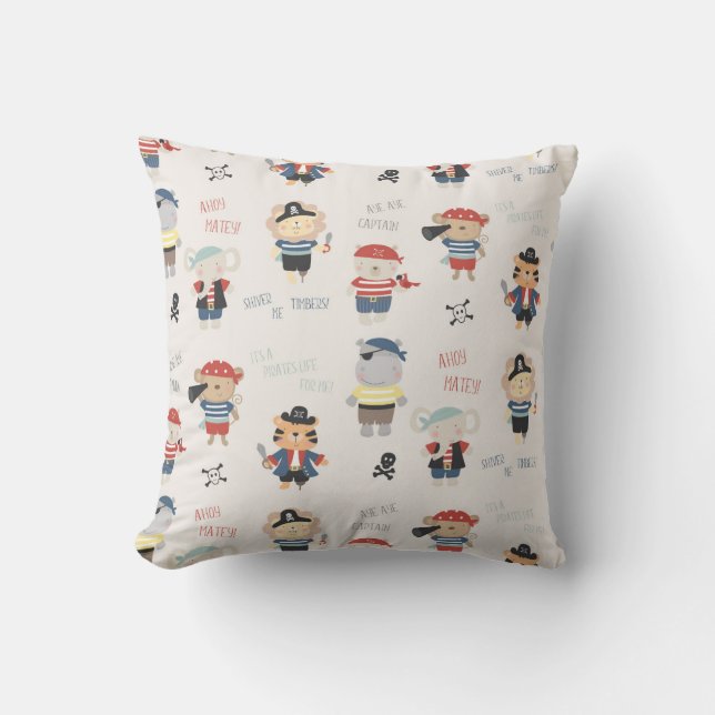 Coussin Jeu d'équipage animal enfants Pirate Jeu d'oreille (Recto)