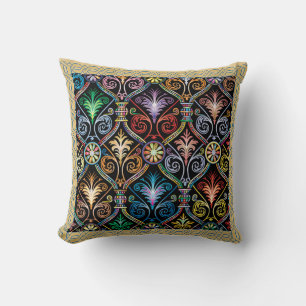 Coussin Jeu d'oreiller Design de bijoux multicolores