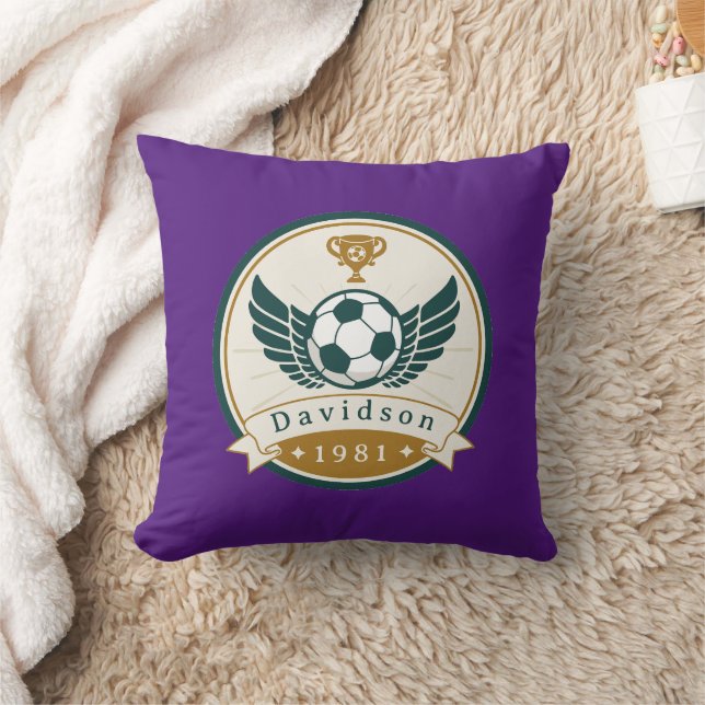 Coussin Jeu d'oreiller - Football - Personnalisé - Ajouter (Couverture)