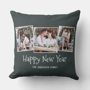 Coussin Jeu d'oreiller photo de Noël de Script moderne