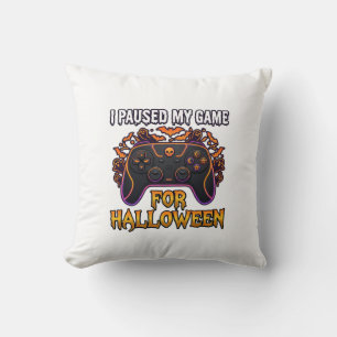 Coussin Jeu en pause Halloween Manette Chauves-souris Fant