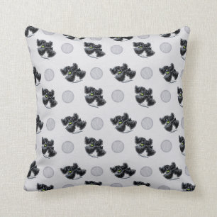 Coussin Jeu noir de cocker