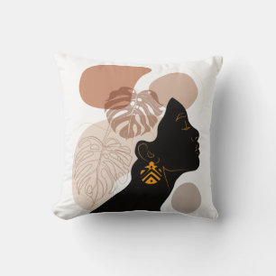 Coussin Jeune femme afro-américaine BLM