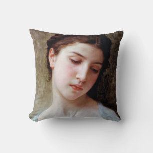 Coussin Jeune fille, Bouguereau