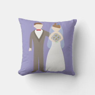 Coussin Jeune marié et jeune mariée