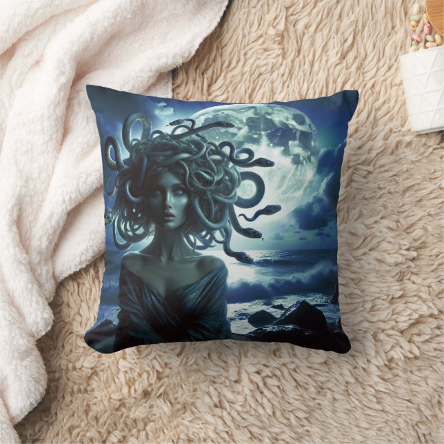 Coussin Jeune Méduse jolie par la Lune & l'Océan (Couverture)