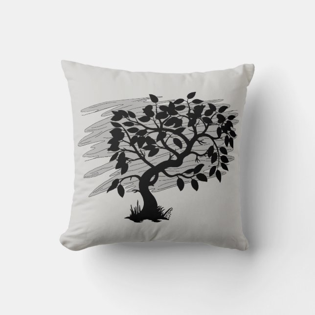 Coussin Jeune pousse tordue (Recto)