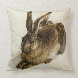 Coussin Jeunes lièvres de `' renversés par Albrecht Dür