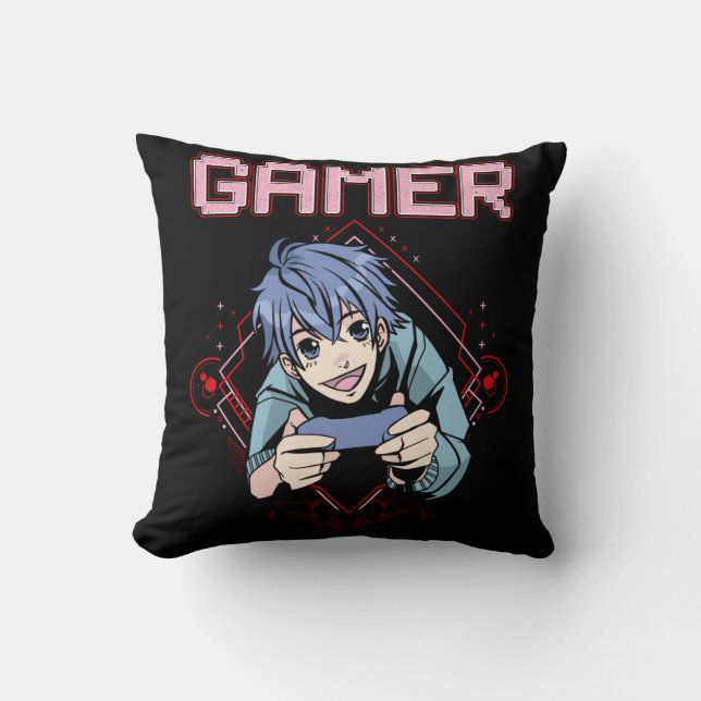 Coussin Jeux Vidéo Enfant Anime Cool Console Jeu (Recto)