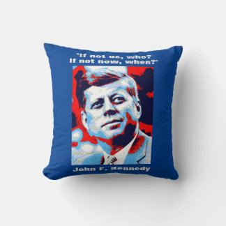 Coussin JFK John F. Kennedy Citation Inspiration Motivatio
