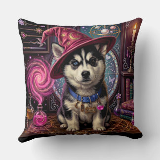 Coussin Jindo et Husky Pillow Magicien de chiot