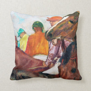 Coussin Jockey et Cheval, Edgar Degas