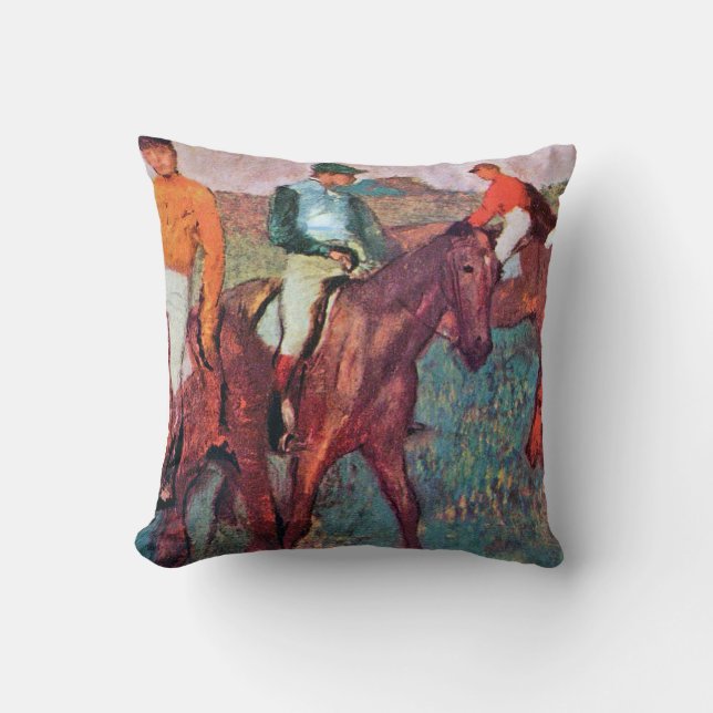 Coussin Jockey et cheval, Edgar Degas (Recto)