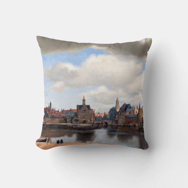 Coussin Johannes Vermeer - Vue de Delft (Recto)