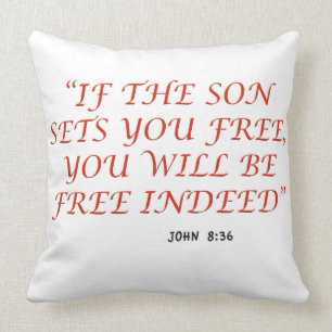 Coussin John 8 écriture sainte de vers de 36 bibles de la