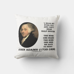 Coussin John Adams a lu dans mes yeux Je ne peux pas en li