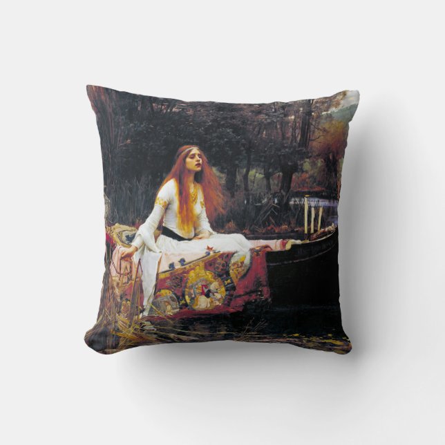 Coussin John William Waterhouse La Dame De Shalott (Recto)