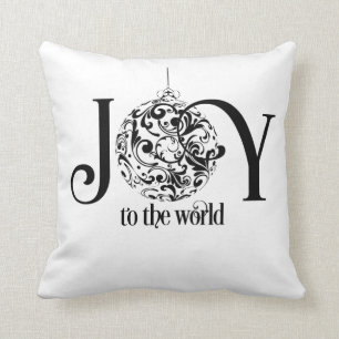 Coussin Joie au monde Jets d'oreiller de Noël