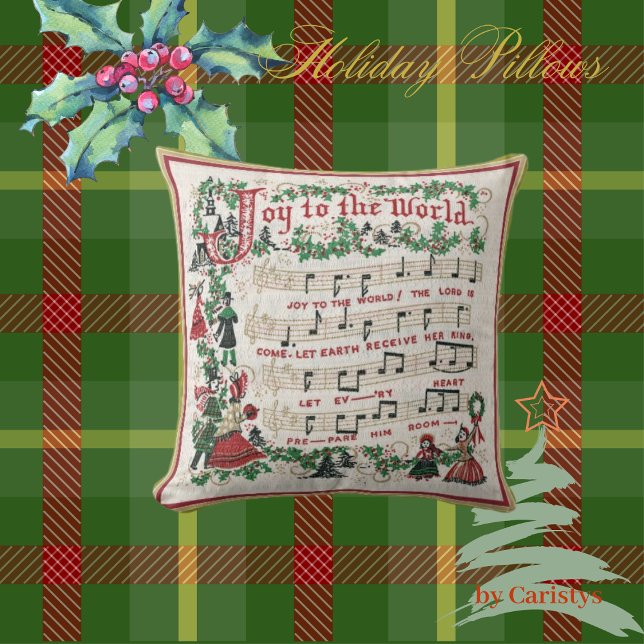 Coussin Joie de Noël au monde (Créateur téléchargé)