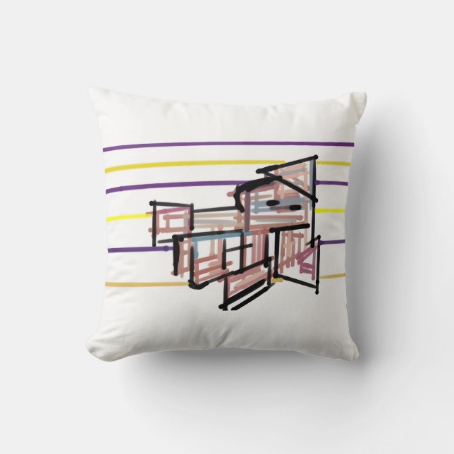 Coussin Joie d'été du calamar (Recto)