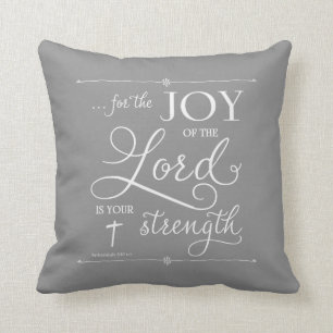 Coussin Joie du Seigneur - Néhémie 8:10
