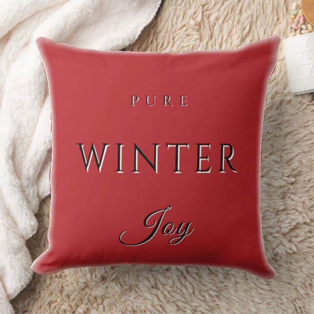Coussin Joie hivernale pure (Couverture)