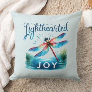 Coussin Joie légère - libellule artistique