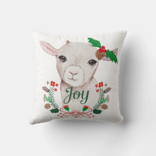 Coussin Joie Vintage Noël Bébé Chèvre - Joie