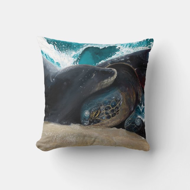 Coussin Joint de Honu Aloha (Recto)