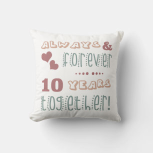 Coussin Joli 10e anniversaire de mariage