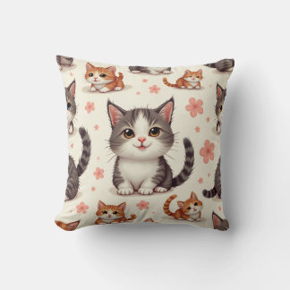 Coussin joli bébé chat