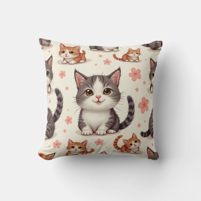 Coussin joli bébé chat (Recto)