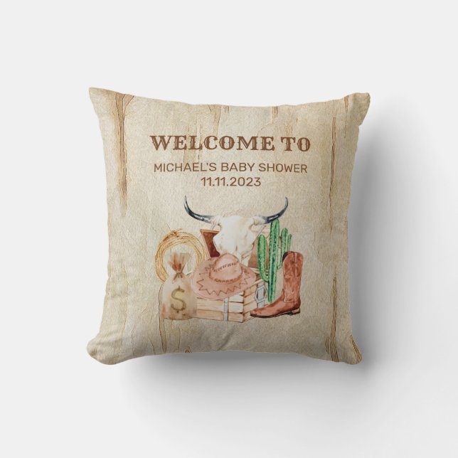 Coussin Joli bébé cow-boy (Recto)