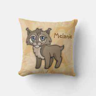 Coussin Joli bébé Lynx personnalisable