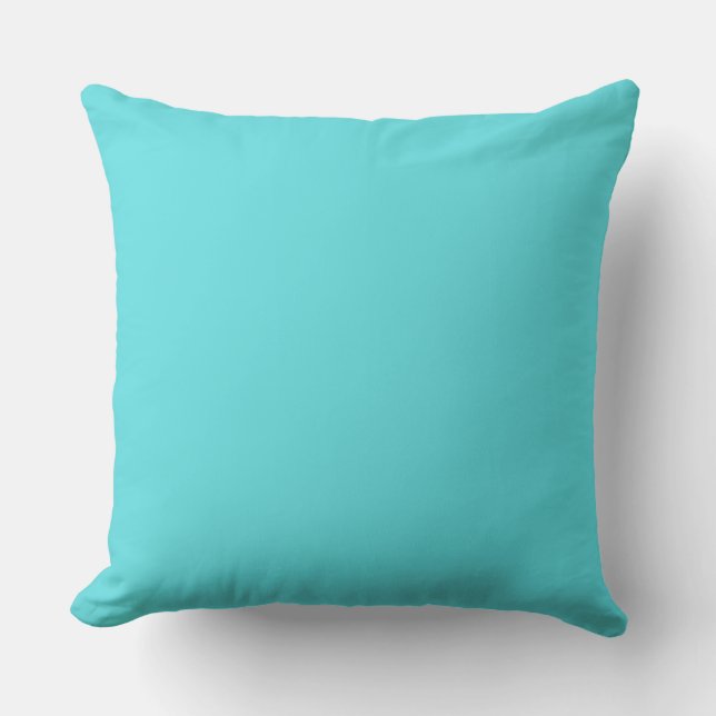 Coussin Joli bleu bleu élégant turquoise Robin's Egg Blue (Recto)