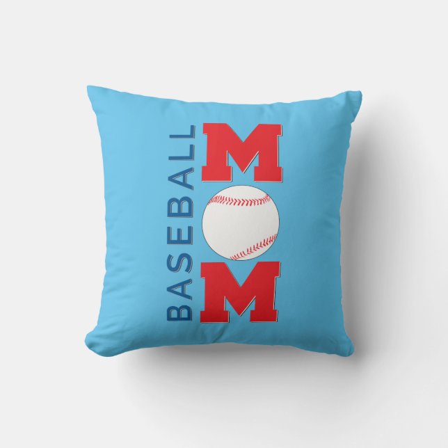 Coussin Joli cadeau maman baseball (Recto)