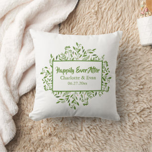 Coussin Joli cadre botanique Souvenirs Mariages