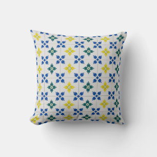 Coussin Joli carreaux de Lisbonne ou motif azulejo