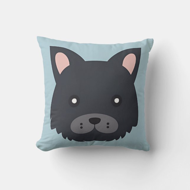 Coussin Joli Cartoon Puppy Face (Recto)