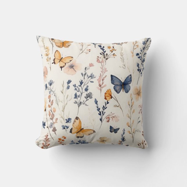 Coussin Joli champ de papillons (Recto)