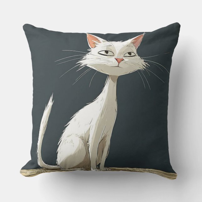Coussin Joli chat de dessin animé (Recto)