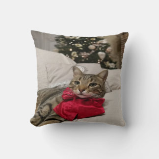 Coussin Joli Chat de Noël