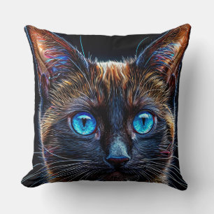 Coussin Joli chat siamois