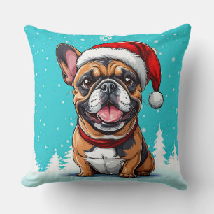 Coussin Joli chien de Noël